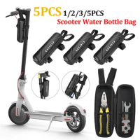 1-3PCS 1L Electric Scooter Water Bottle Bag Cycling Accessories Waterproof Bicycle Hard Shell Kettle Case for M365 Kick Scooter