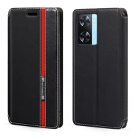For Oneplus Nord N20 SE Case Fashion Multicolor Magnetic Closure Leather Flip Case Cover with Card Holder 6.56 inches