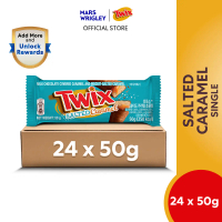 [Outer Deals] Twix Salted Caramel Chocolate Single 50g x 24 Chocolate / Milky / Snacks (Exp:15/July/