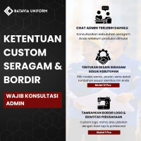 Bordir Custom Nama Logo Emblem Patch Tempel bisa Timbul 3D - BATAVIA UNIFORM