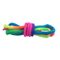 Rainbow Laces Oval Shoe Trendy Sneakers Shoelaces Accessories Round Elastic Boots