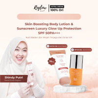 [BATAM] Reglow Skin Boosting Body Lotion 50ml & Reglow Sunscreen Luxury Glow Up SPF 50 PA+++ - Jaga 