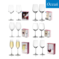 Ocean 無鉛透亮酒杯 2入禮盒組 6款任選(紅酒杯 白酒杯 香檳杯 禮盒組)