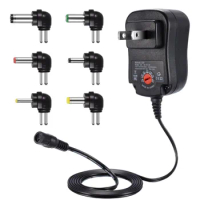 3V 4.5V 5V 6V 7.5V 9V 12V 2A 2.5A AC DC Adaptor Adjustable Power Adapter 30W Universal Charger Supply 50PCS/lot