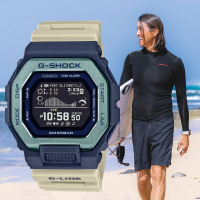 【CASIO 卡西歐】G-SHOCK 衝浪藍芽智慧型手錶(GBX-100TT-2)