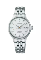 Seiko Seiko Presage Cocktail Time ‘Hot Buttered Rum’ Diamond-Set 30mm White Dial Stainless Steel Ban