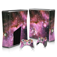 starry sky Whole Body Protective Vinyl Skin Decal Cover for Xbox 360 Slim Console controller Skins Wrap Sticker