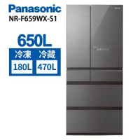Panasonic 國際牌 日本製650L一級能效六門變頻冰箱 NR-F659WX-S1 雲霧灰