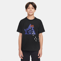 NIKE 短袖上衣 童裝 男童 大童 寬鬆版型 K ACG DF TEE 黑 HQ3254-010