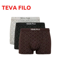 (2 Pcs) Celana Dalam Boxer Pria Teva Filo 911 Dewasa Motif Katun Cowok Lembut Nyaman priamurah dalam