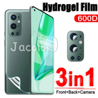 3IN1 Phone Protector For OnePlus 9 9R 8 8T Pro Screen Hydrogel Film+Back Cover Film+Camera Glass For OnePlus9 OnePlus8 Soft Film