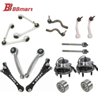 BBmart Auto Parts 1 set 16 pcs Front Suspension Control Arm Stabilizer Link Tie Rod End Wheel Hub Bearing For Jaguar XK XF XJ