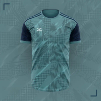Fashionable Quick-Dry T-Shirts for Men, MIZUNO 2025 Collection, Stylish Print, Suitable for Sports, 