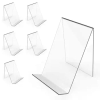Clear Easel Display Stand Fashion 6 x 4inch DIY Book Shelf Acrylic Tablet Holder Books