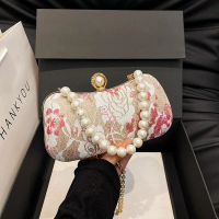 NBA96 Tas Wanita Import Tas Pesta Kondangan Tali Pendek Mutiara & Talipanjang Rantai Elegan
