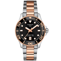 【TISSOT 天梭 官方授權】SEASTAR 1000 300米潛水石英腕錶 母親節 禮物 推薦(T1202102205101)
