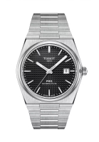 Tissot PRX Powermatic 80 Men's Grey Stainless Steel Bracelet and Black Dial Watch - T137.407.11.051.00