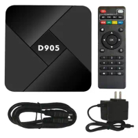 D905 Smart TV Box Android 10.0 8GB Wifi 2.4G 4K Amlogic S905 Youtube Android TV BOX Set Top Box Media Player Dropshipping