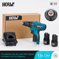 12V Electric Cordless Drill 10mm Screwdriver Hole Two Speed 28N.m Electric Wrench Home DIY Power Tool For Bosch 12V Battery