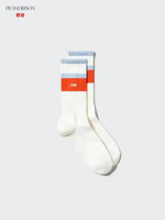 UNIQLO JWA JW ANDERSON Kaos Kaki Socks Garis biru ORANGE One Size