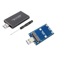 มินิ SSD MSATA เป็น USB 3.0ฮาร์ดไดรฟ์กรณีไร้สาย MSATA เป็น USB 3.0ฮาร์ดดิสก์กล่อง PCI-E สำหรับ30*30/50 MSATA SSD