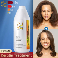 PURC Professional Keratin for Hair 1000ml Brazilian Keratin Straightening Smoothing Hair Treatment Damaged Curly Care Products