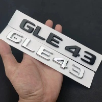 NEW3D ABS Car Rear Trunk Badge GLE 43 BITURBO 4MATIC Letters Logo Emblem Sticker For Mercedes Benz G