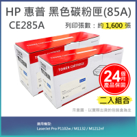 【LAIFU】【兩入優惠組】HP CE285A (85A) 相容黑色碳粉匣(1.6K) 適用 HP LaserJet Pro P1102w / M1132 / M1212nf