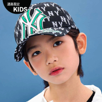 【MLB】童裝 可調式棒球帽 童帽 MONOGRAM系列 紐約洋基隊(7ACPMT13N-50BKS)