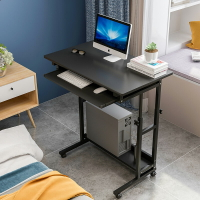 電腦臺式桌80書桌簡約家用臥室學生床邊桌租房升降可移動60小桌子