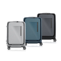 【Samsonite 新秀麗】20吋 ZIPPRIX 前開式可擴充大容量輕量PC防盜拉鍊行李箱/旅行箱/登機箱(多色可選)