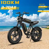 Ebike M20 2024 New 48v 26ah 750w 20*4.0'' fat tire electric bike mountain snow beach electric bike