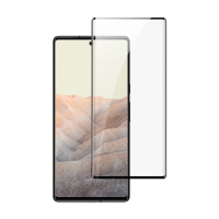 Google Pixel 6 Pro 6.71吋 曲面黑半膠高清鋼化膜手機保護貼(3入 Pixel6Pro保護貼 Pixel6Pro鋼化膜)