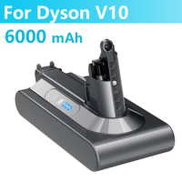 Original 25.2V 6000mAh Battery for Dyson V10 SV12 Absolute V10 Fluffy Cyclone Animal Battery Handheld Vacuum Cleaner 21700 cells