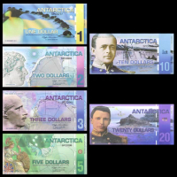 Antarctic Dollar Commemorative Banknote 1,2,3,5,10,20 Dollar Fake Money with UV Anti-counterfeiting 