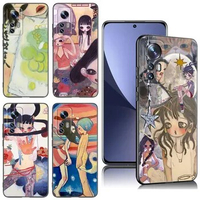 Aya Takano Art Phone Case For Xiaomi Mi 9 SE 8 10 10T 11 12 13 Lite 9T 11T 12S 12T 13T Pro 5G 11i 12X Black Silicone Cover