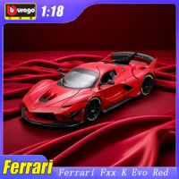 1:18 Maisto Ferrari Fxxk Evo Diecast Model Scale Original Simulation Alloy Car Fans Luxury Collection Display Racing Car Gift