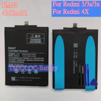 New High Quality BM47 Battery For Xiaomi Redmi 3 pro 3Pro 3s 3x 4x 4100mAh Battery + Tools