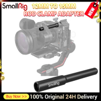 SmallRig DSLR Camera Rail Rod 12mm to 15mm Rod Clamp Adapter Aluminum Alloy Rod 3681 Black