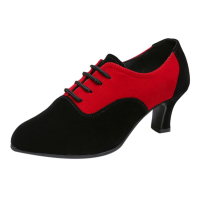 FDBG Women 'S Ballroom Tango Latin Dancing Shoes Sequins Shoes รองเท้าเต้นรำทางสังคม3/2