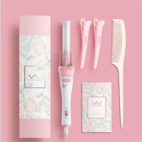 Vivid＆Vogue Original Automatic Hair Curlers Turn The Curling Iron Left And Right VAV-022B Pink 110V-220V