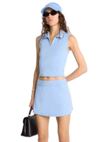 เสื้อกั๊กโปโลผู้หญิง SRC Sports สี Sky Blue/White