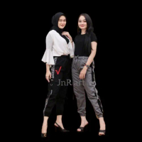 Celana Jogging Jumbo Wanita Cargo Jogger Terbaru