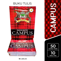 Buku Tulis Siswa Campus Bintang Obor 50 Lembar ( 1 pack ) Buku Tulis FAVOURITE Campus 36 lembar panj