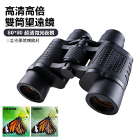 伊德萊斯 80x80光學雙筒望遠鏡 夜視超清高倍望遠鏡(演唱會 露營 坐標測距望遠鏡)
