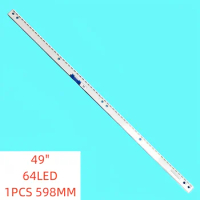 64LED 1pcs/set LED Backlight strip for Samsung49" UA49K6800AJXXZ UN49UK6500 BN96-39511A/39512A/39510A V6YE_490SM0-R4 598MM