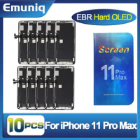 10 pcs EBR Hard OLED for iPhone 11 Pro Max Display Touch Digitizer Assembly Screen Replacement