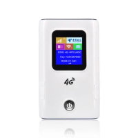 HUASIFEI 3G/4G LTE CAT4 150Mbps Wifi-Router with SIM Unlock Mifi Modem Travel car wifi 5200mAh Power Bank wi fi Network Hotspot