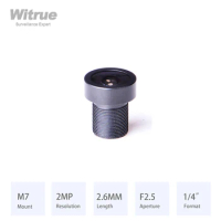 Witrue M7*P0.35 Lens 2.6MM HD 1080P Aperture F2.5 Format 1/4" with 650nm IR Filter for Video Door Phone Car Camera