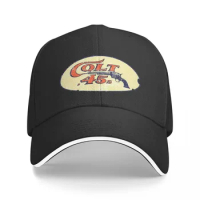 Colt 45 Gun Houston Texas Cap Fashion Casual Baseball Caps Adjustable Hat Hip Hop Unisex Baseball Hat Customizable polychromatic